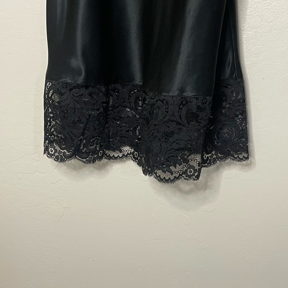 Vintage Calvin Klein Black Mini Slip Dress - Picture 4 of 5